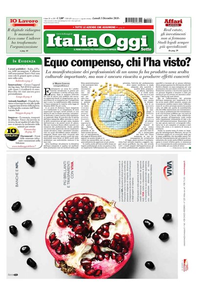 Italia oggi : quotidiano di economia finanza e politica